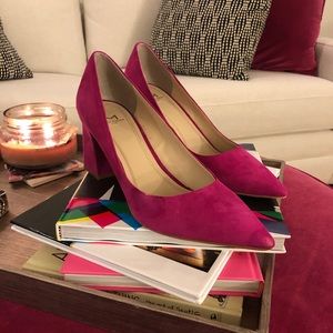 Marc Fisher Women’s Zala Pink Fuschia Suede Pump 9